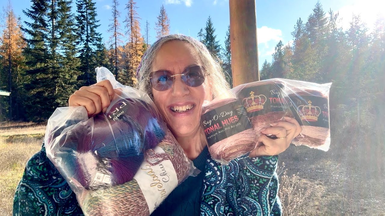 🌟 Моя первая покупка пряжи Mary Maxim!! 🌟 Тональные оттенки Bag-O-Day и многое другое!! Первые вп...