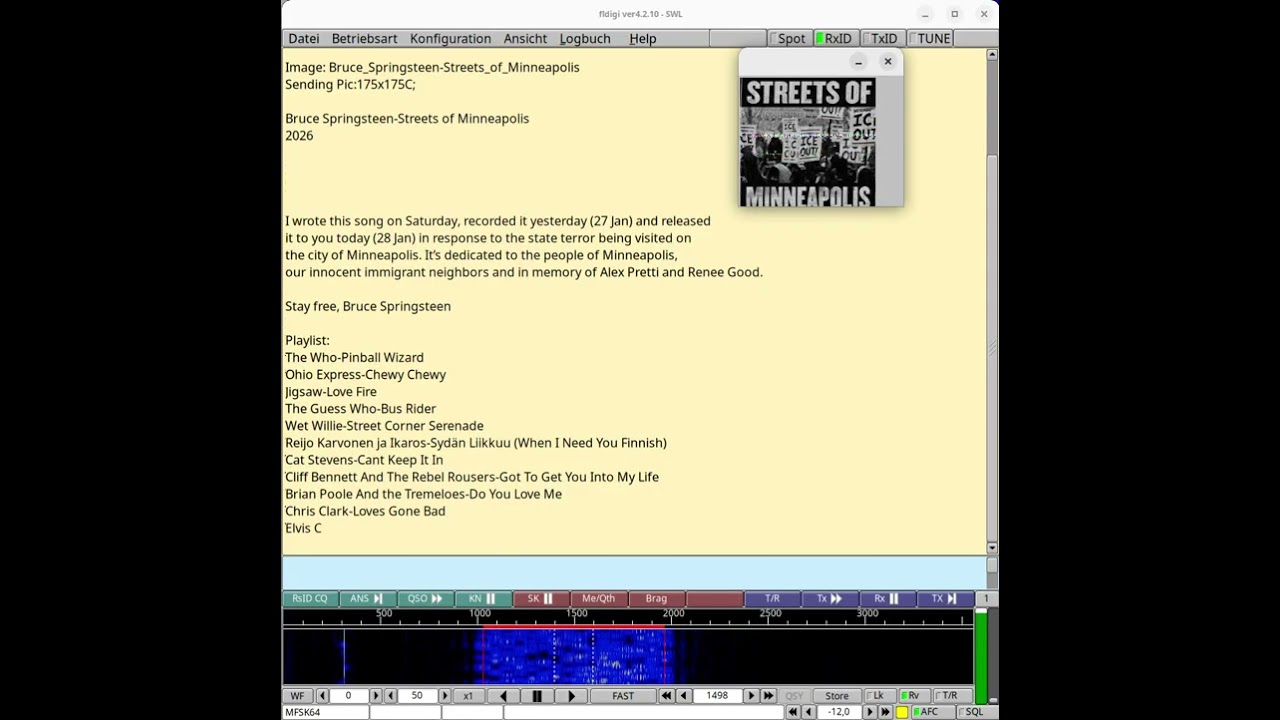 📻📝🖼️ Pop Shop Radio - Shortwave Radiogram 2026-09 (6160 kHz) 20260228 1455 UTC #shortwave #radiogram