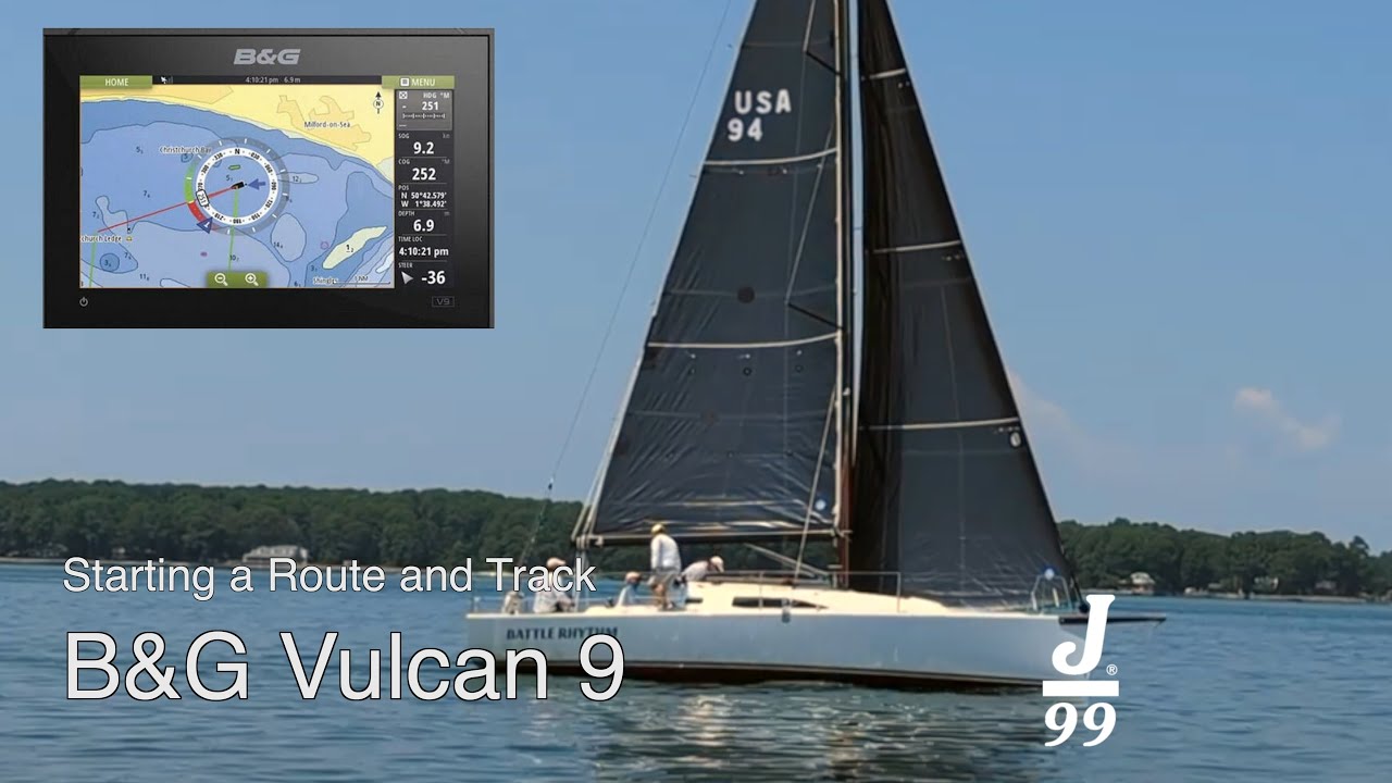 B&G Vulcan 9 Starting a Route and Track