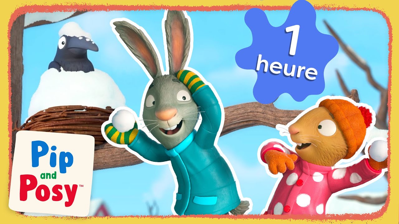 Pip et Posy explorent le pays des merveilles hivernales ❄️ | 1 HEURE | Pip et Posy