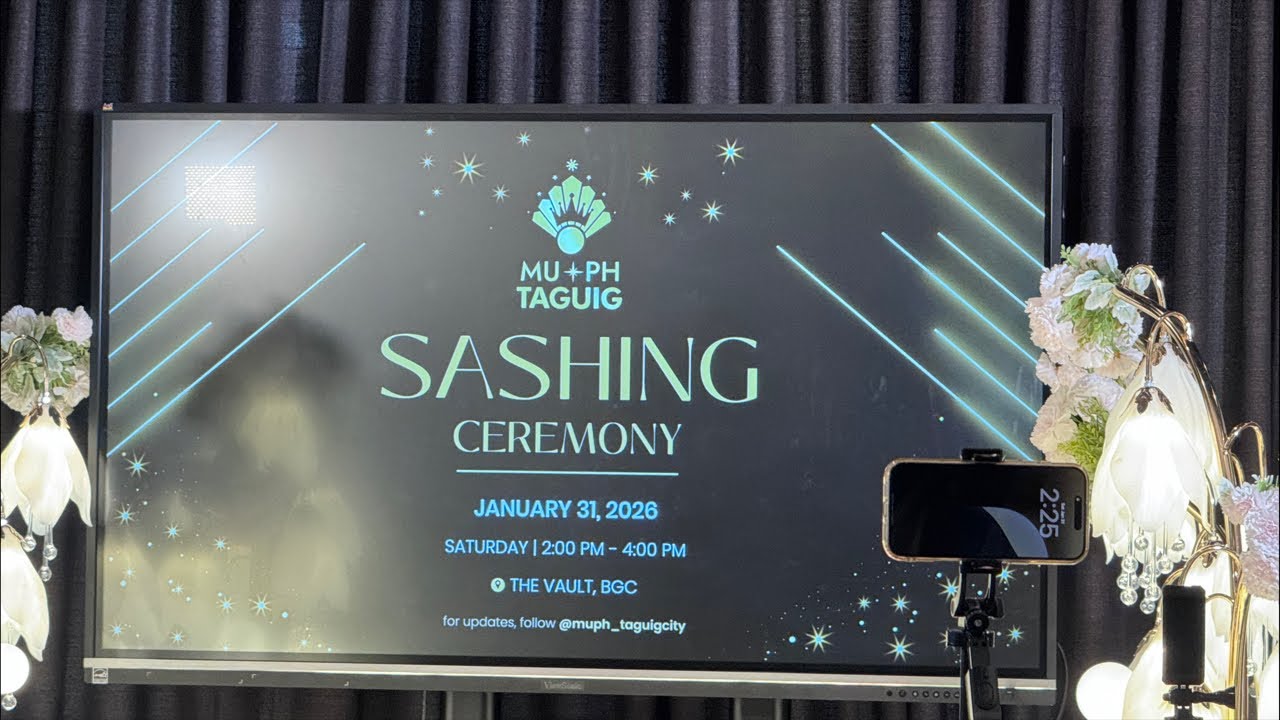 MISS UNIVERSE PH TAGUIG SASHING CEREMONY