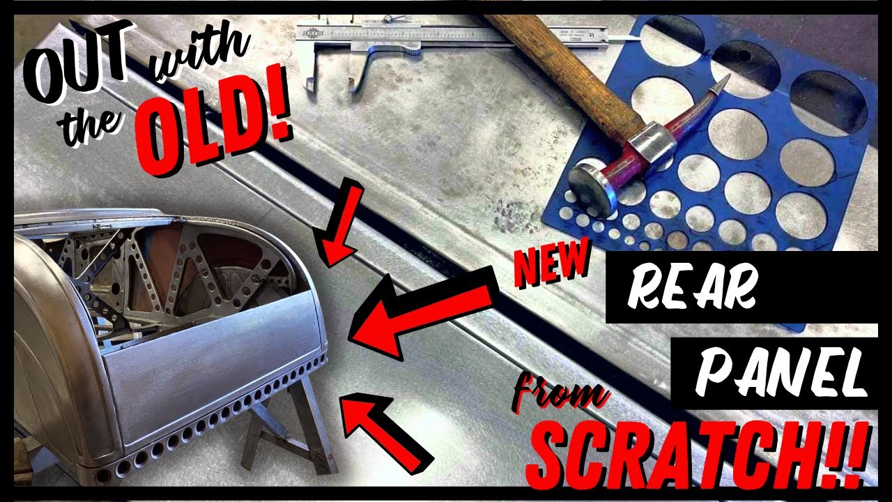 Metal Shaping MODEL A Rear Panel FROM SCRATCH with English Wheel, Bead Roller & Shrinker Stretcher