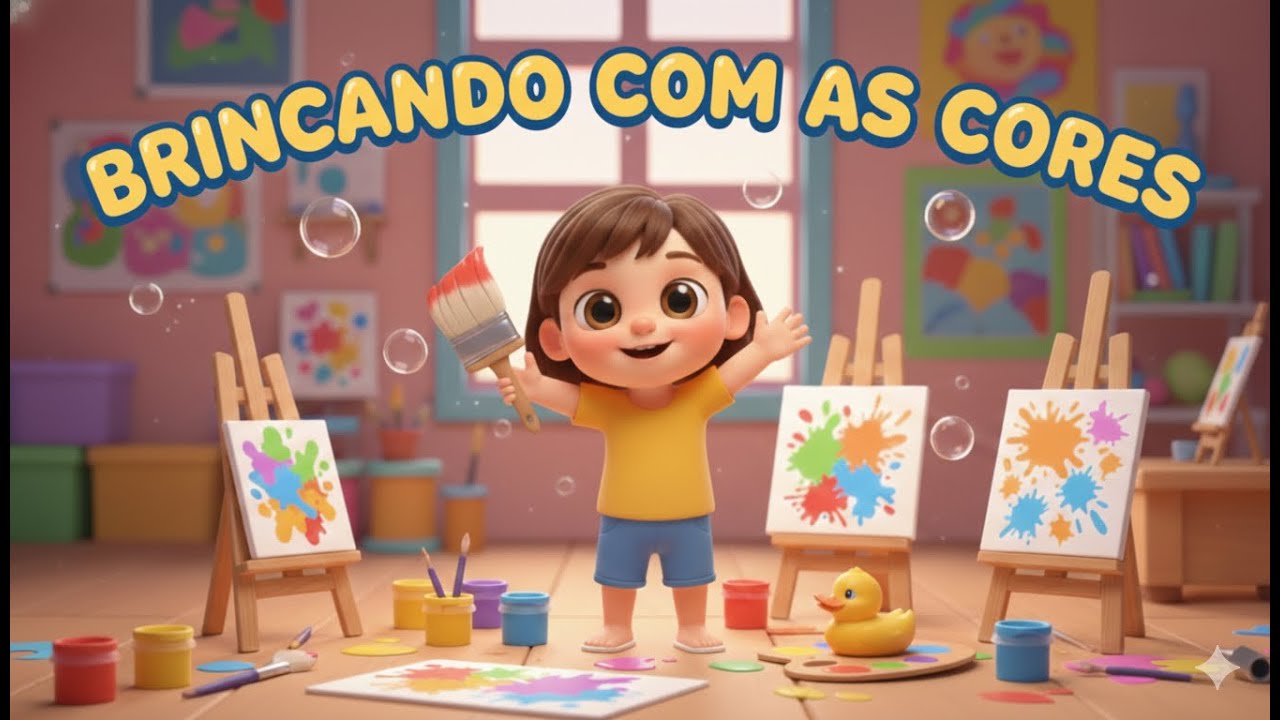 Brincando com as Cores 🌈 | Música Infantil Educativa
