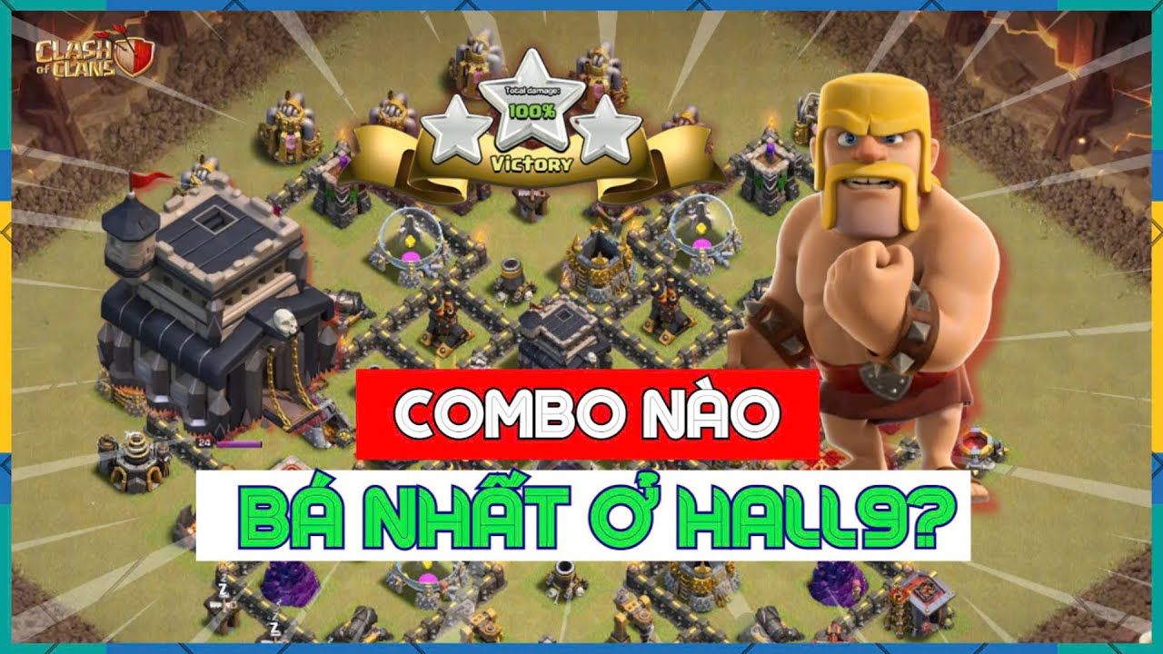 🔥Combo Nào Bá Nhất ở Hall9 Clash of Clans? | Hog Rider Attack Strategy Th9