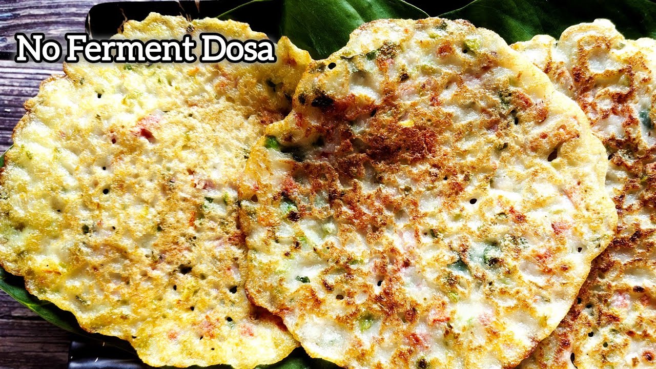 Soft Sponge Dosa Without Fermentation | Instant Dosa  | No yeast No Eno | perfect Breakfast Recipe 
