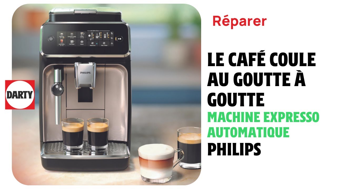 Mon caf&eacute; coule au goutte &agrave; goutte avec mon expresso Philips