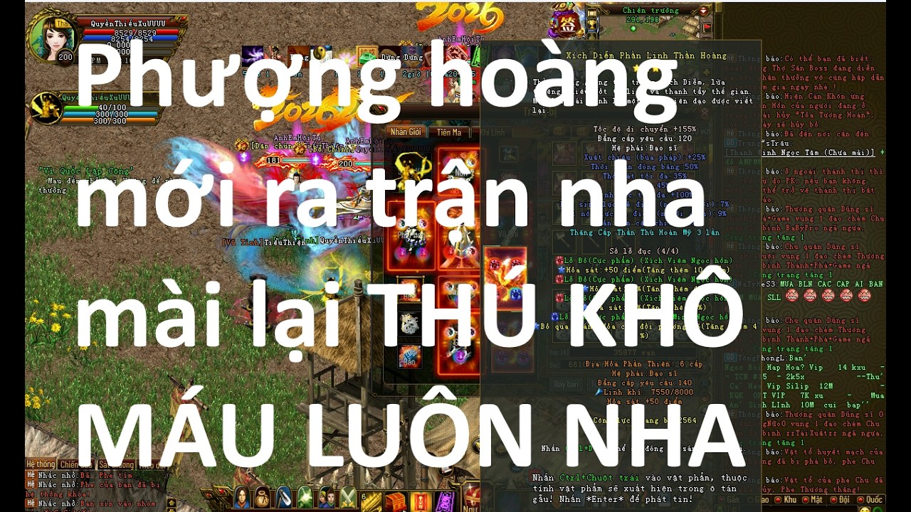 [GameViệt] - Phượng ho&agrave;ng mới RA TRẬN - xong m&agrave;i lại lu&ocirc;n nha b&agrave; con