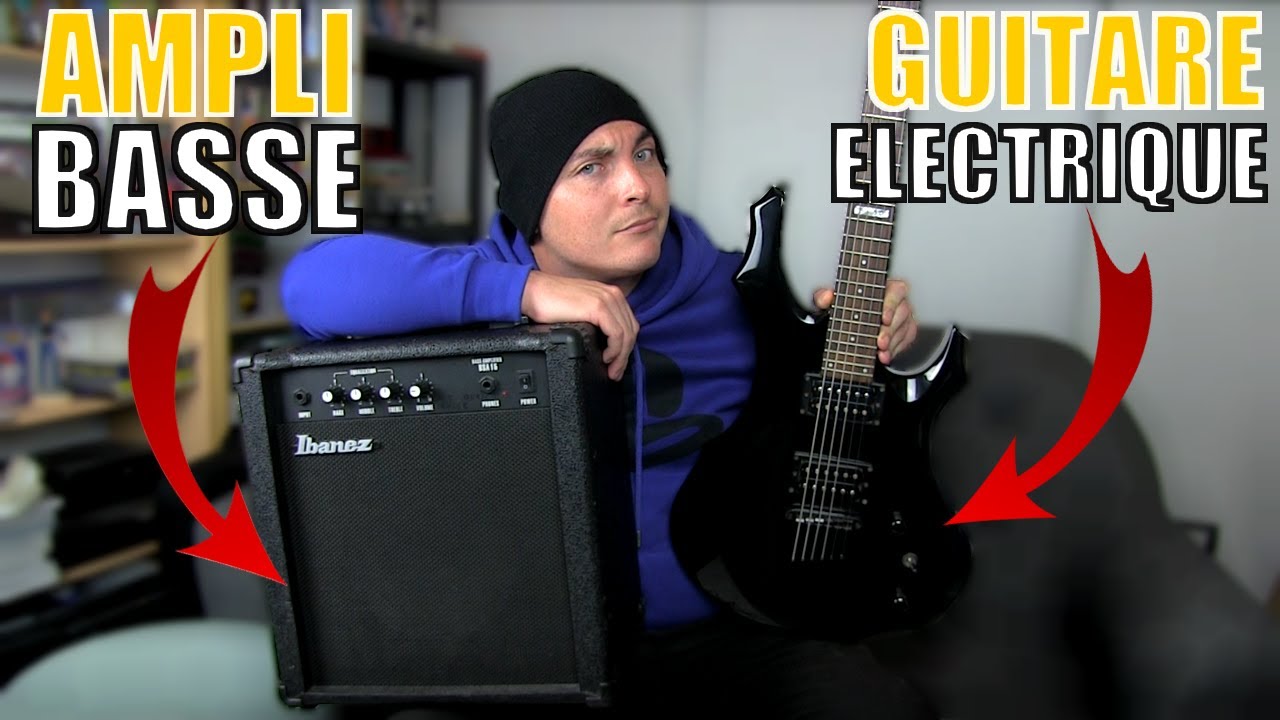 JOUER DE LA GUITARE SUR UN AMPLI BASSE