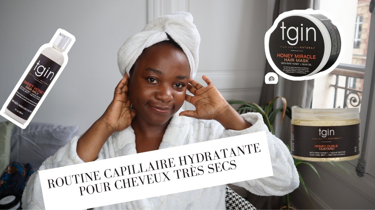 ROUTINE CAPILLAIRE HYDRATANTE POUR CHEVEUX TRES SECS  AVEC TGIN - CHEVEUX CREPUS - KATHY BBEAUTY