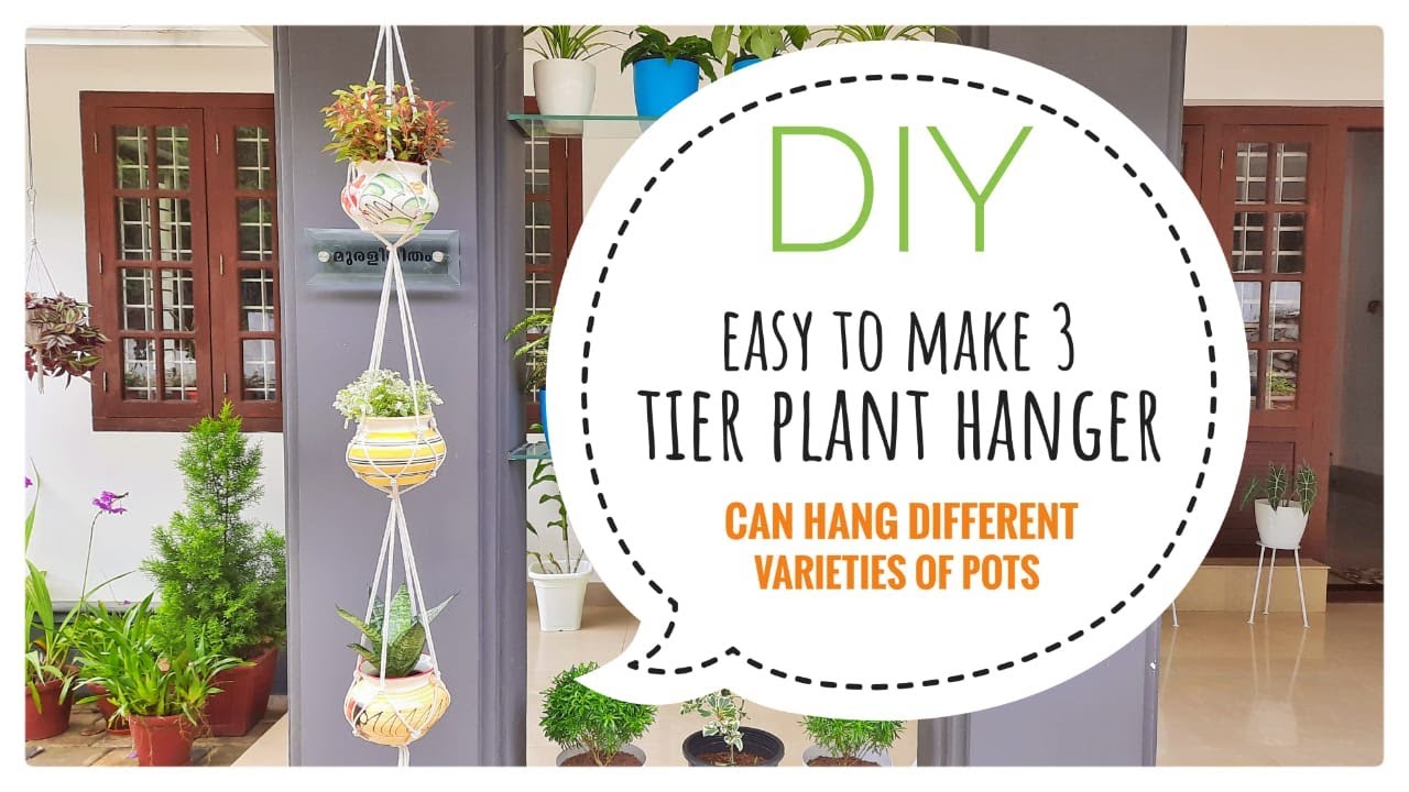 Easy to Make 3 Tier Plant Hanger || DIY Macrame Plant Hanger