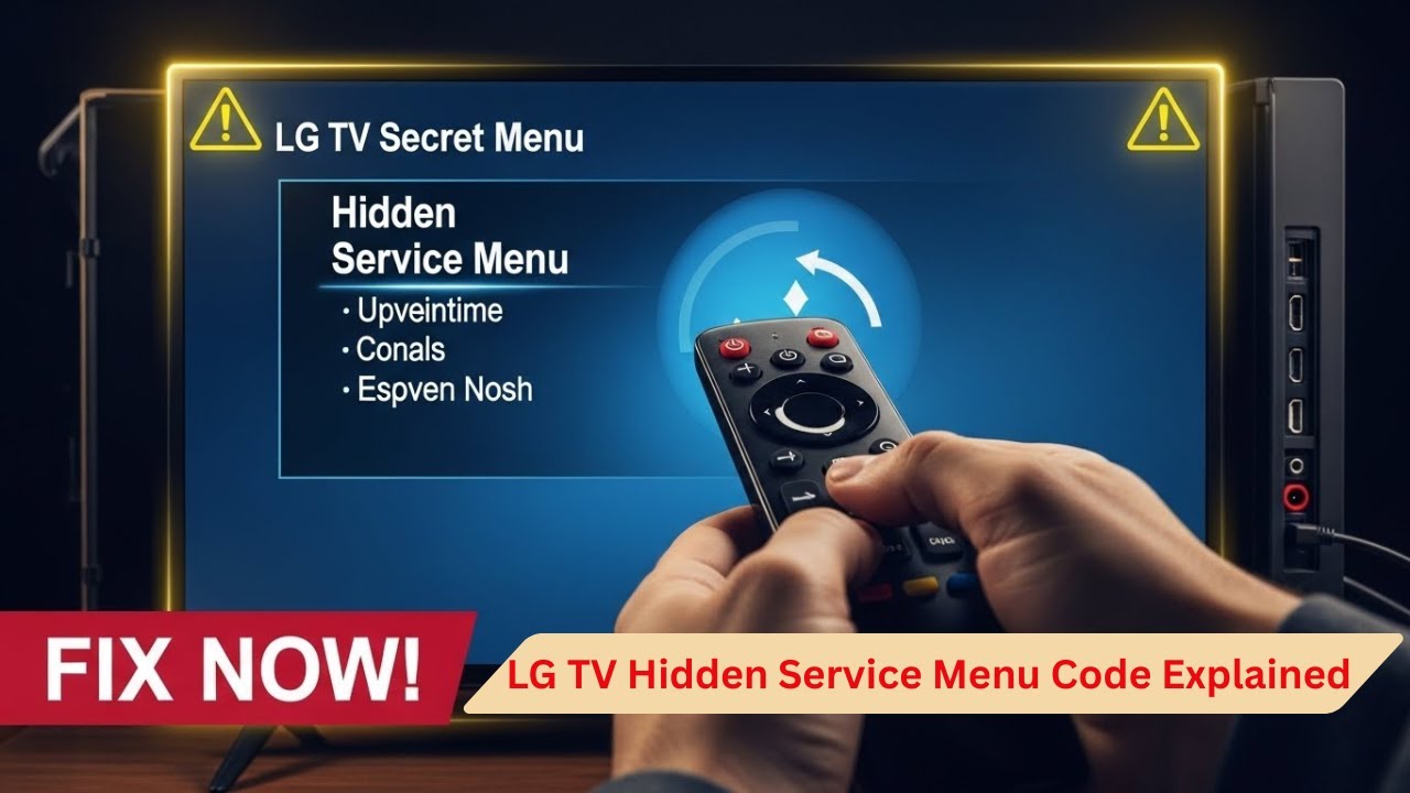 LG TV Hidden Service Menu Code Explained | Safe Access Method (2025 Guide)