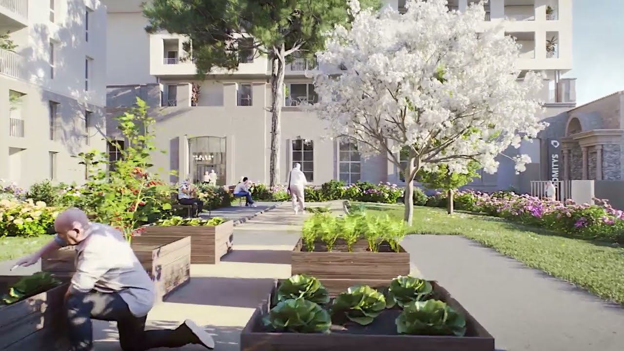 Résidence Service Sénior - Castres | DOMITYS ©spectrum #film3d #render #archviz