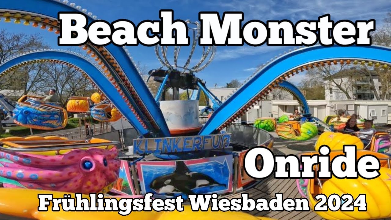 ⁴ᴷ Beach Monster - Klinkerfuß - Onride | Frühlingsfest Wiesbaden 2024