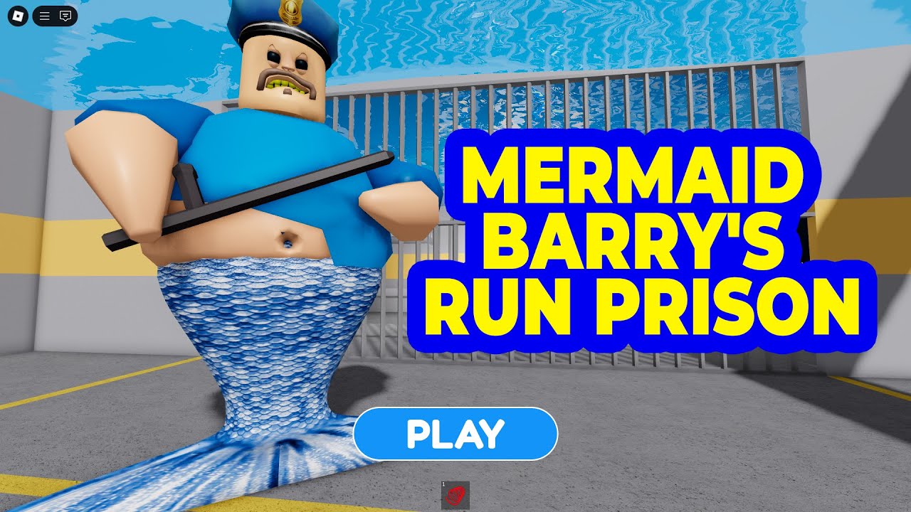 🧜‍♂️MERMAID BARRY'S PRISON RUN! (Obby) | Roblox Obby Gameplay Full Walkthrough No death [4K]