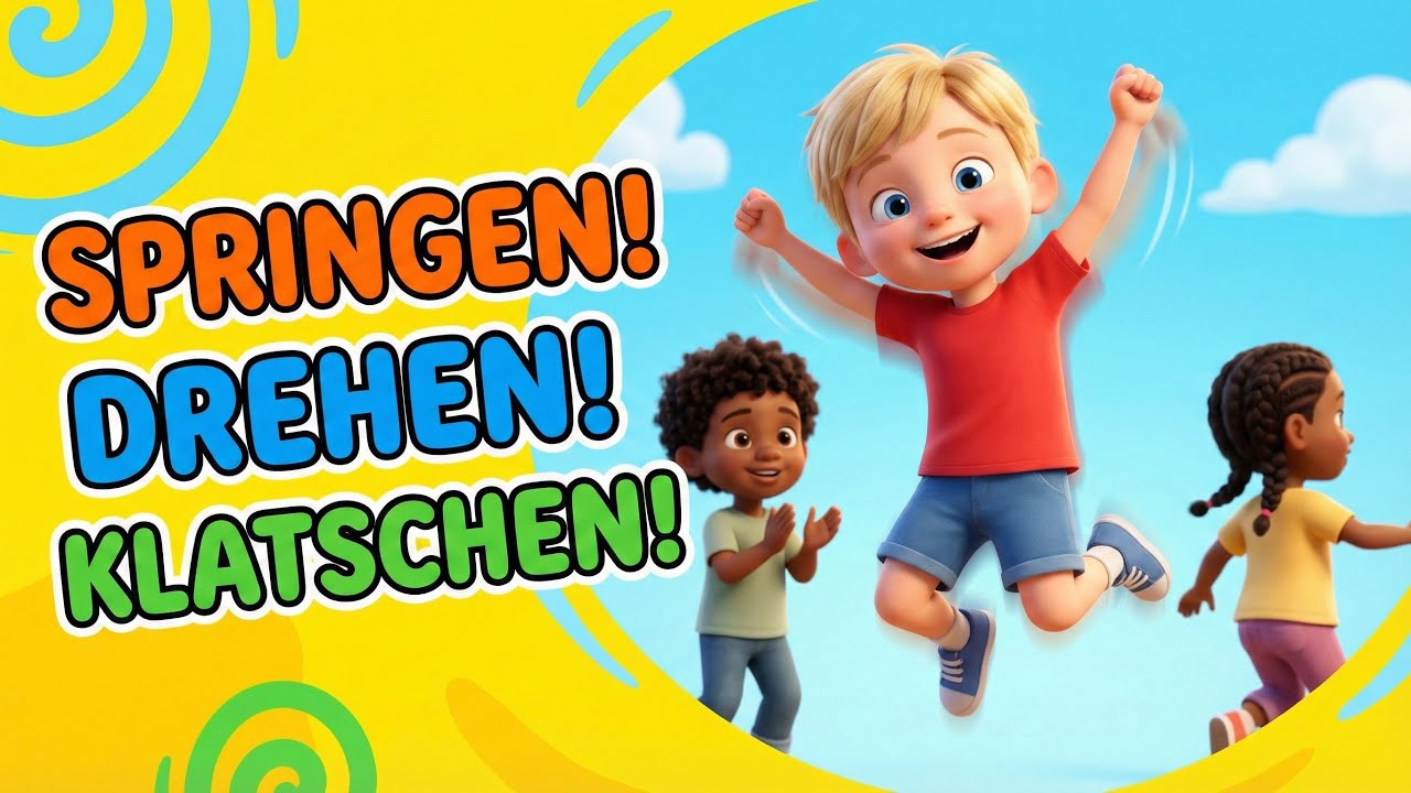 Springen, Drehen, Klatschen! | Bewegungsspiel für Kinder | Mein LiederGarten