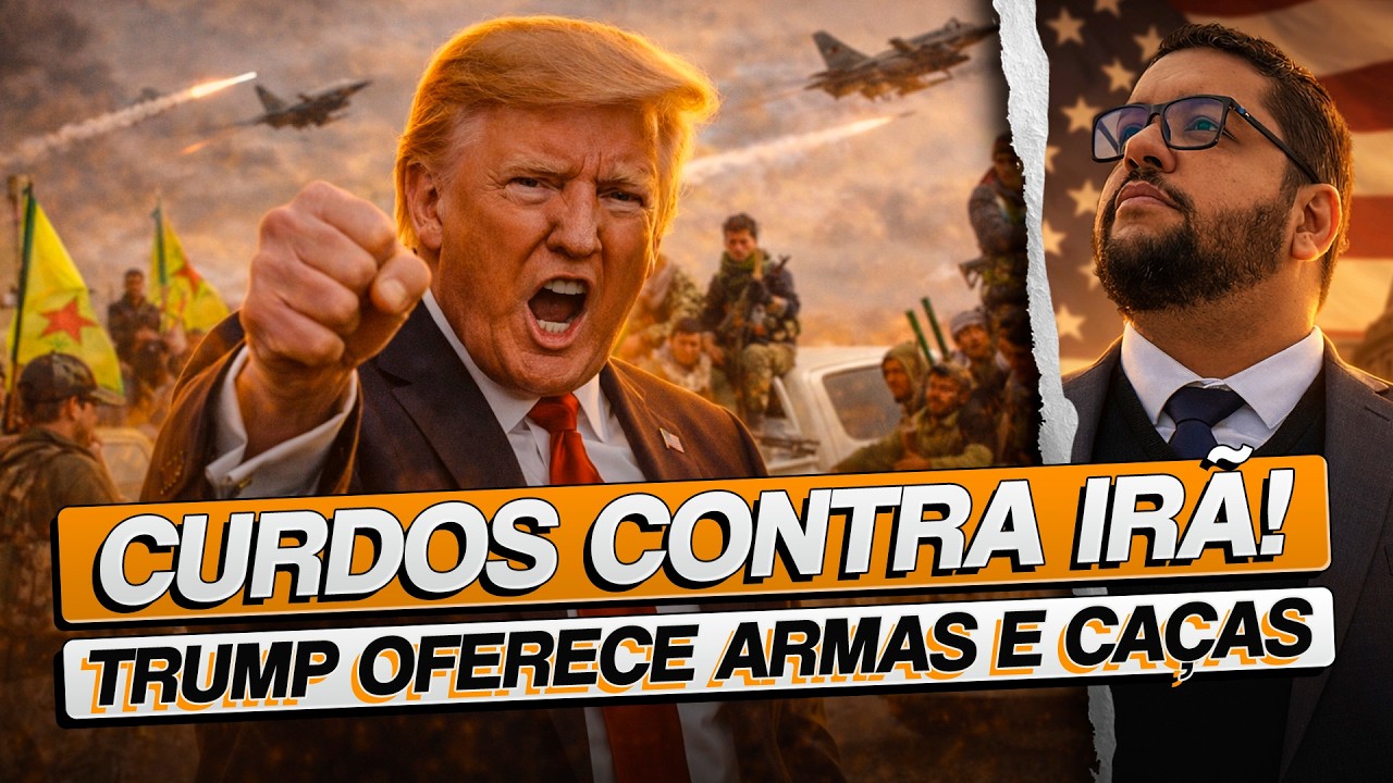 AGORA É REAL! Trump convoca CURDOS contra o Irã e promete apoio de caças no conflito