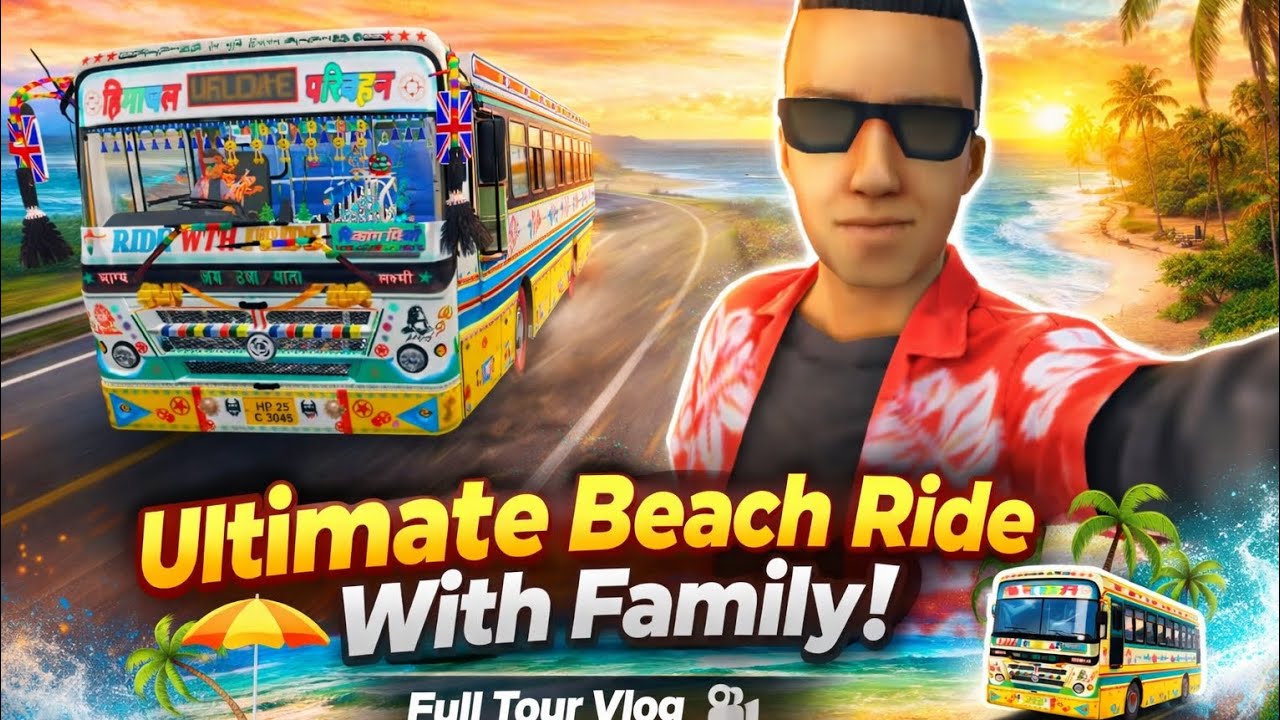 🏖️ Family Beach Trip Bus Ride | Amazing Tour Experience