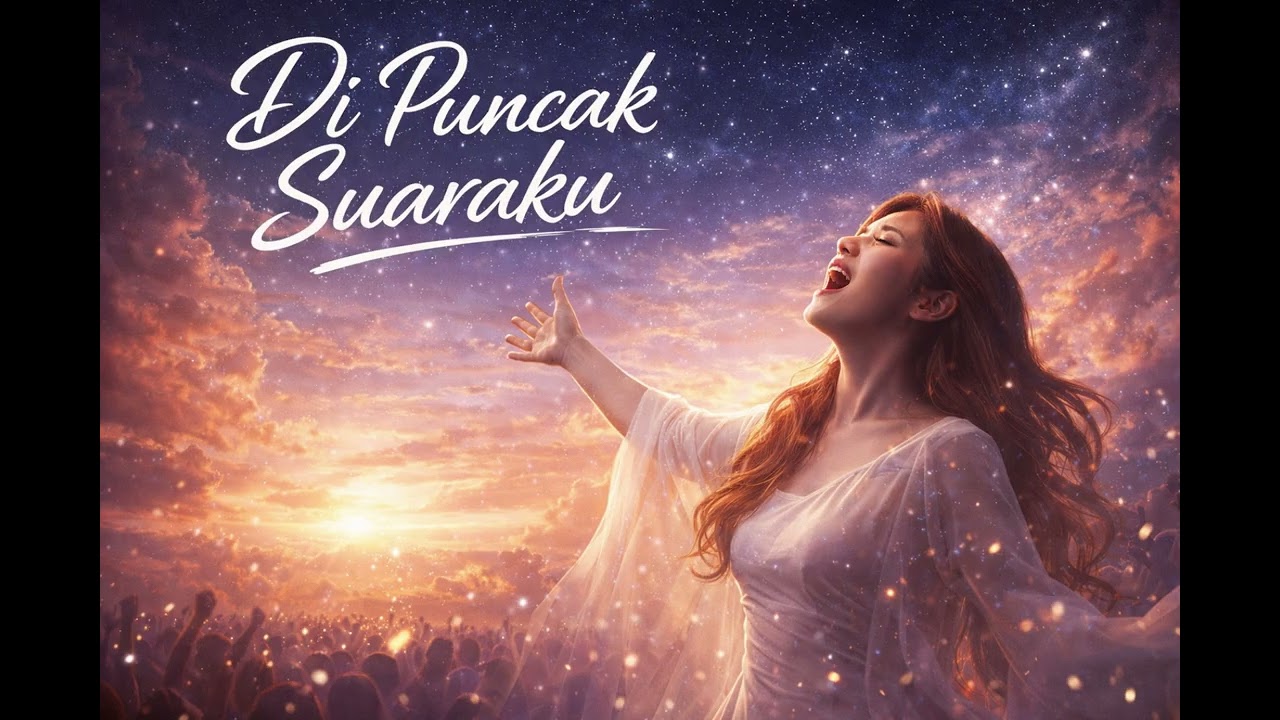 Di Puncak Suaraku (AI Malay Song)Uplifting pop ballad,high female vocal range,powerful head voice,