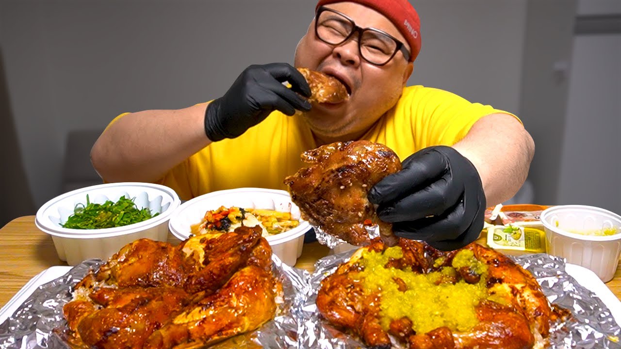 장작구이 누룽지 통닭에 무뼈닭발 폼 미쳐따...!│Chicken Mukbang Eatingshow