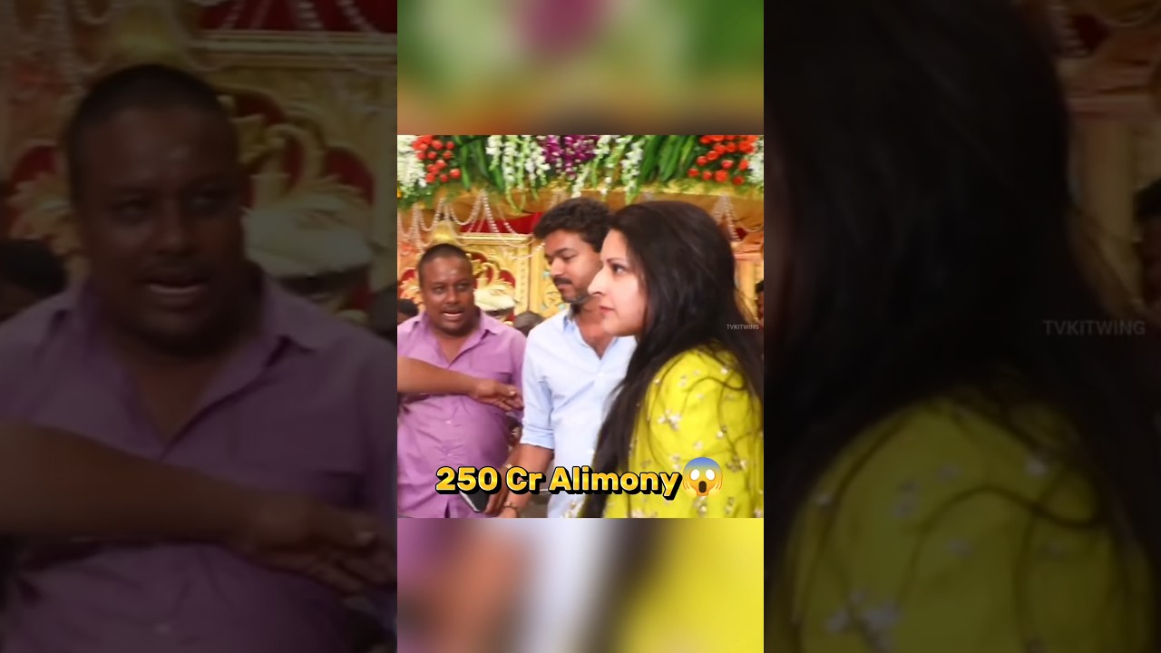 Vijay Thalapathy offers 250 Cr Alimony to his Wife!