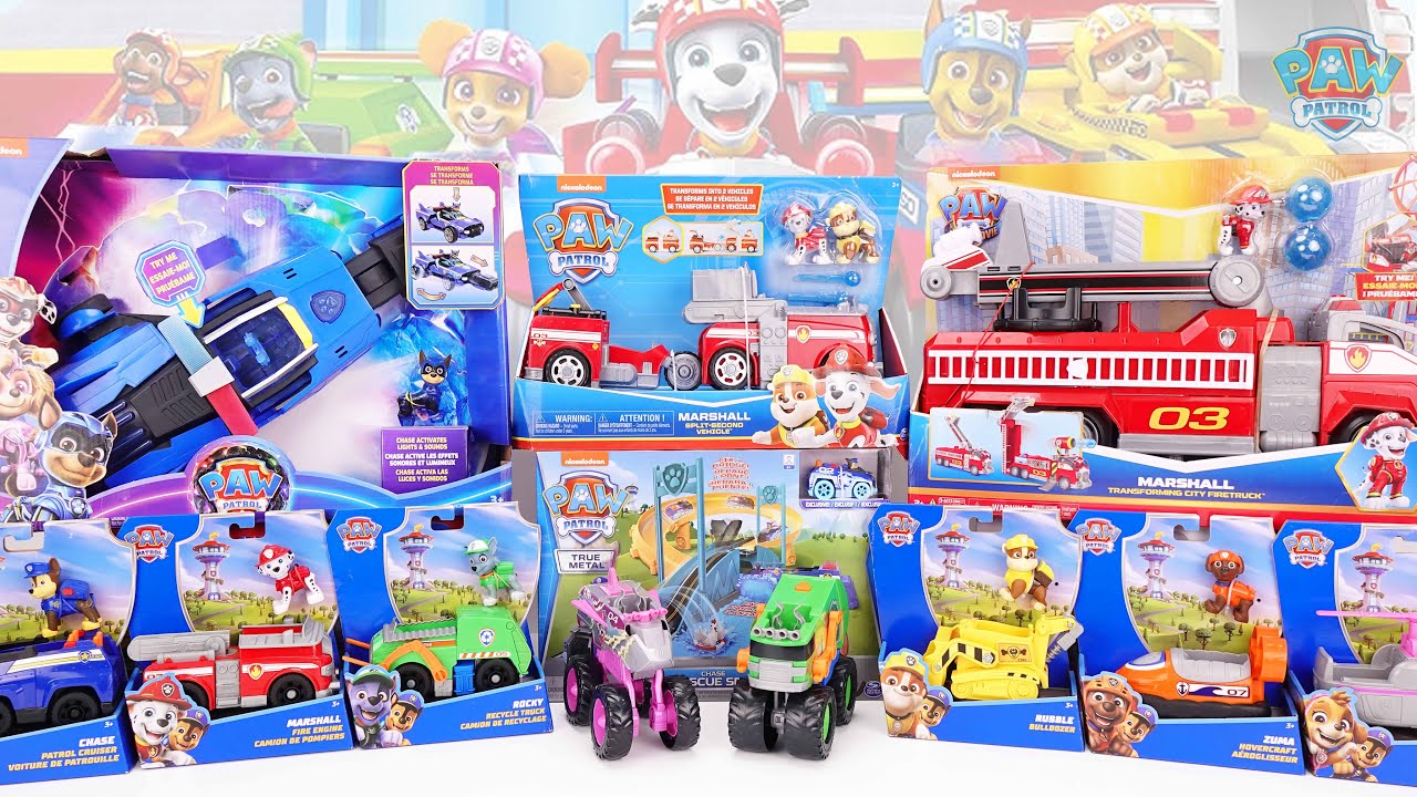 23 minutes of satisfying unboxing，The cool Paw Patrol Truck Stop Set ASMR | Review Toys
