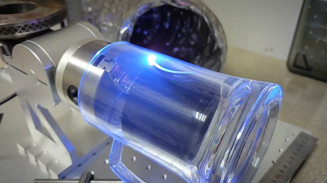 Ультра фиолетовый лазер - тесты поликарбонат - стекло.