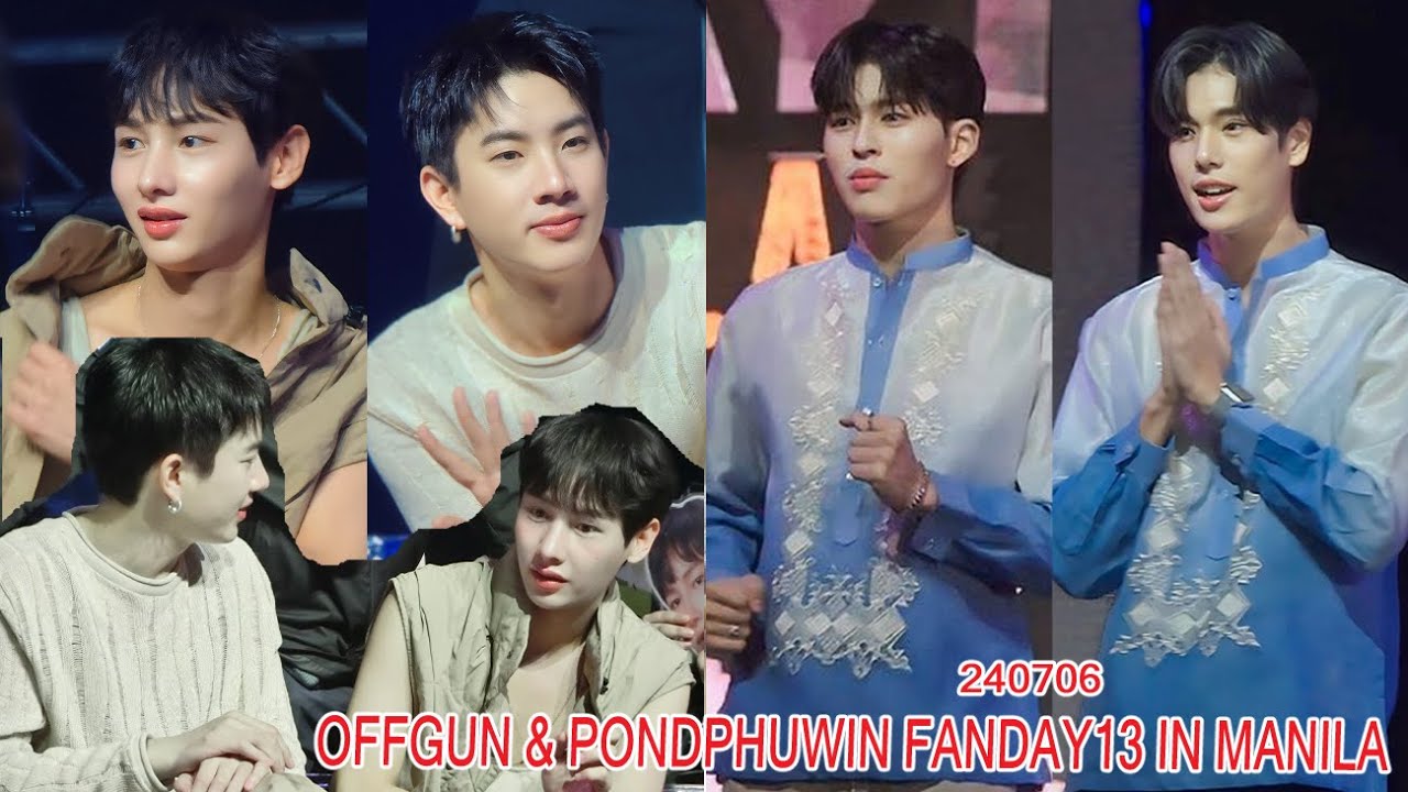 [Fancam] OFFGUN & PONDPHUWIN GMMTV FANDAY13 IN MANILA - Philippines #gmmtv #pondphuwin #offgun