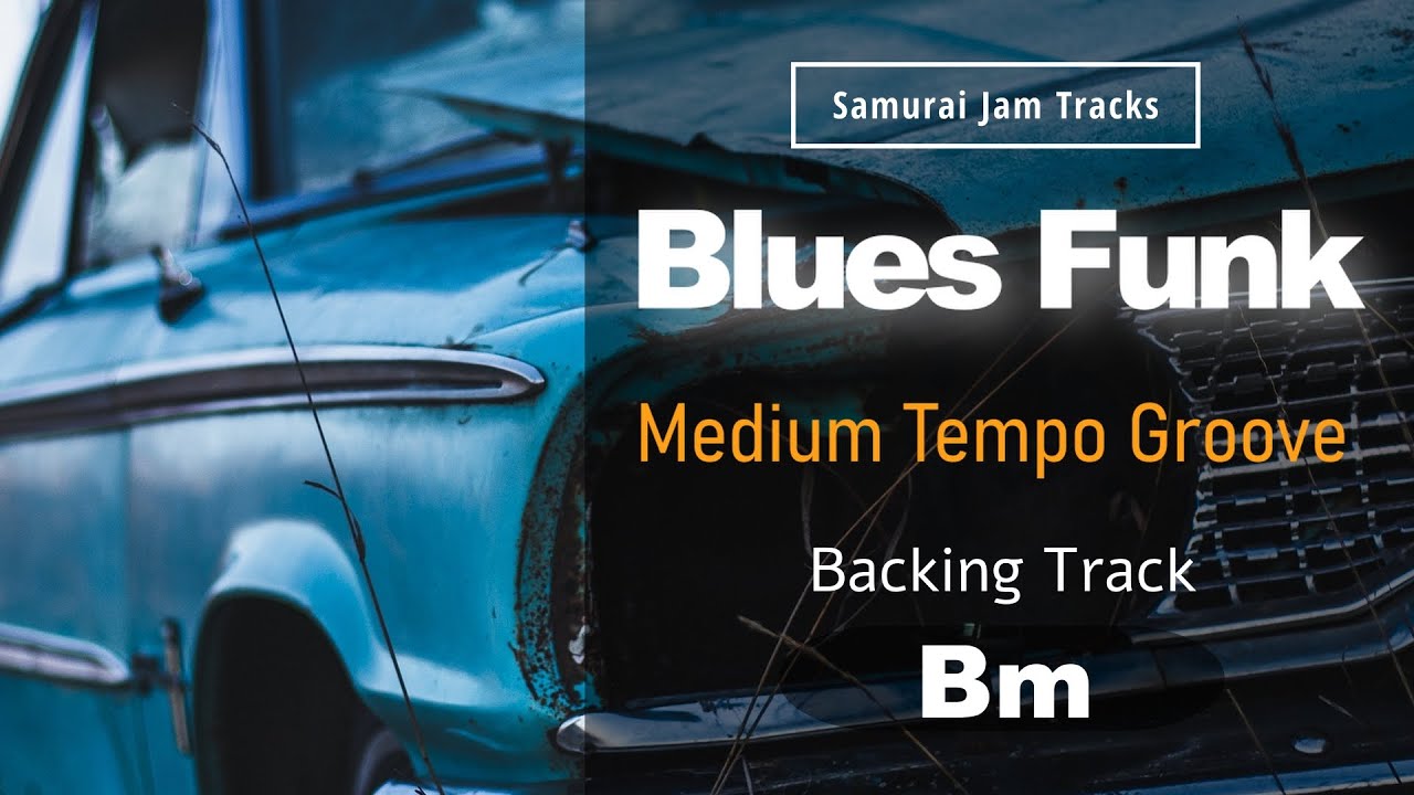 Blues Funk Guitar Backing Track in Bm