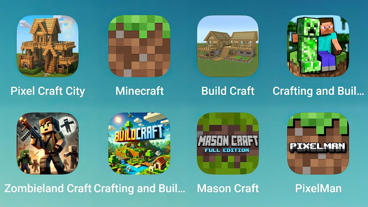 Pixel Craft City, Minecraft, Build Craft, Crafting and Building, Zombiland Craft, Crafting and Build
