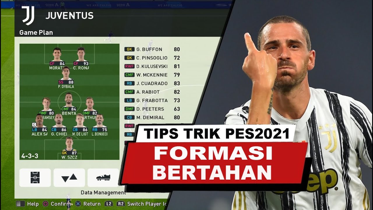 FORMASI BERTAHAN TERKUAT PES2021 LEV LEGEND