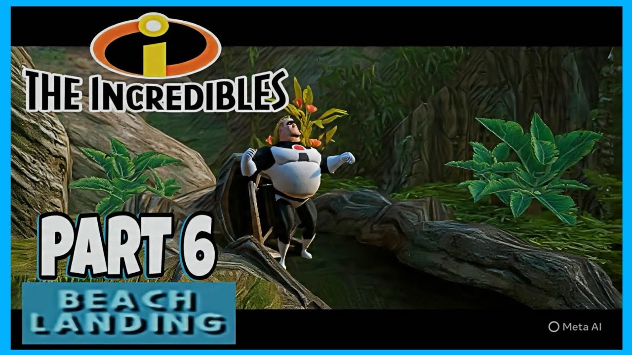 THE INCREDIBLES (2004) | WALKTHROUGH PART 6 | BEACH LANDING (4K 60 FPS)