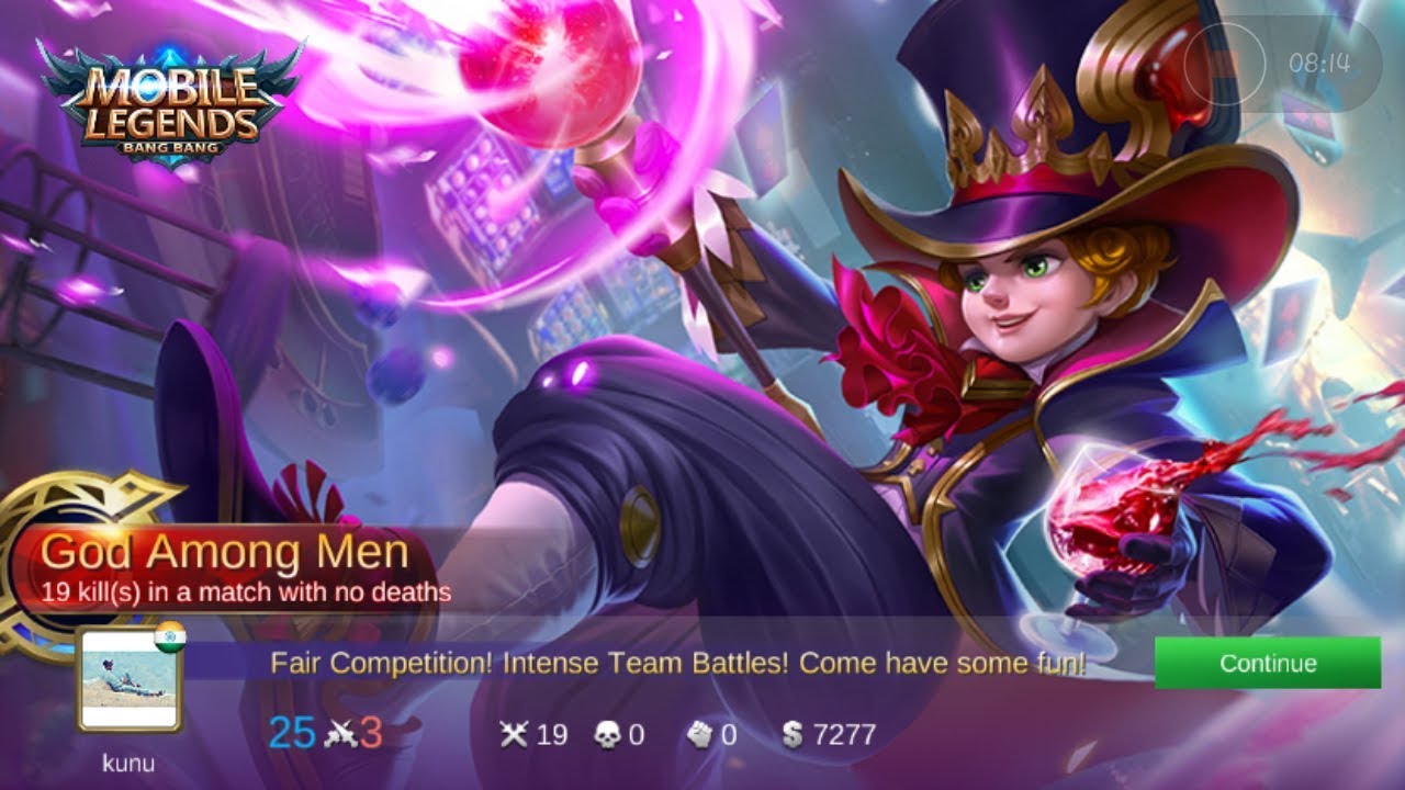 Hard to kill this guy - 17 kills with no death - Mobile legends harley