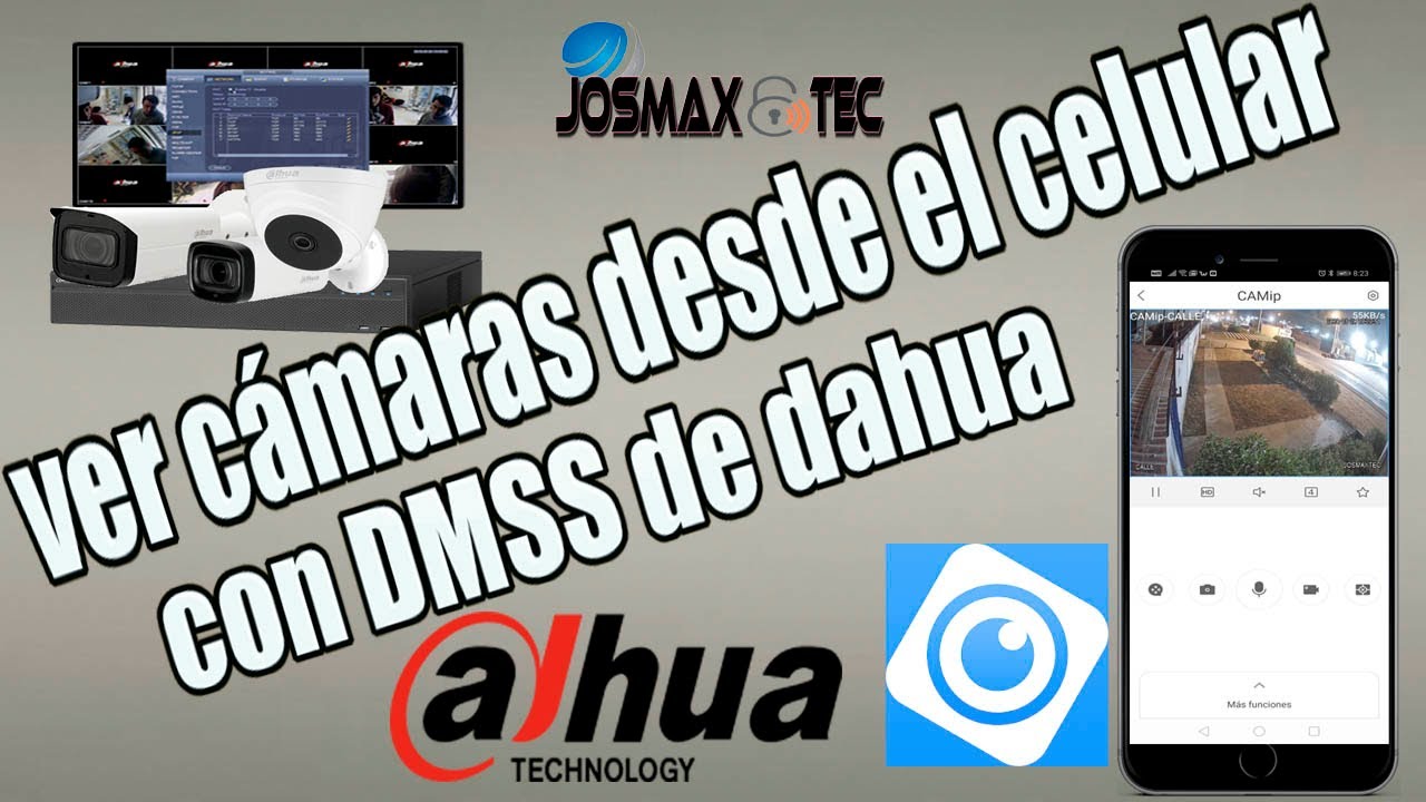 como ver cámaras dahua por celular con la app DMSS por internet