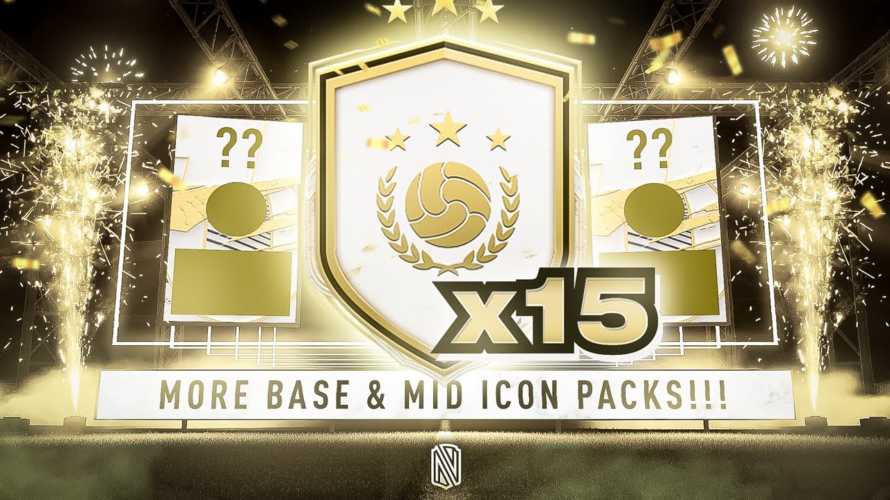 15 x BASE OR MID ICON PACKS!!!! FIFA 21