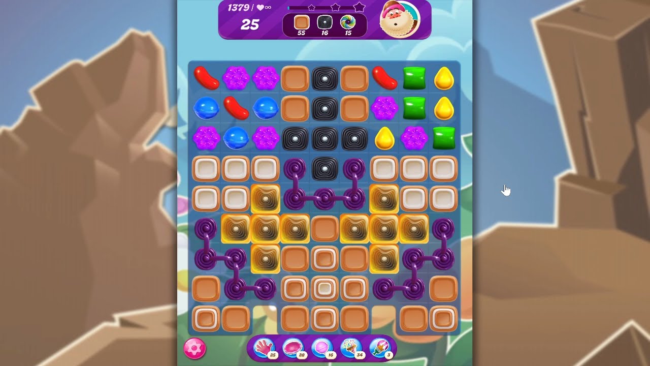 Candy Crush Saga LEVEL 1379 NO BOOSTERS (new version)🐟☑️
