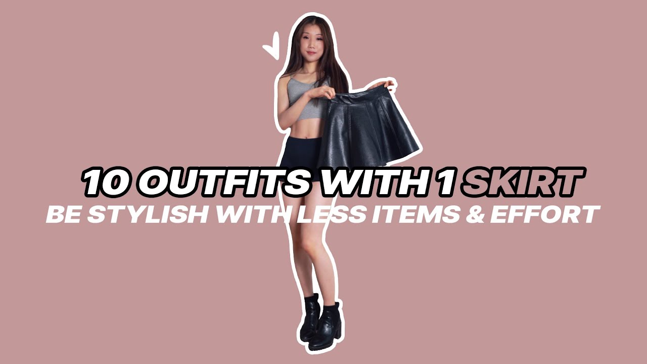 10 Flare Leather Skirt Outfit Ideas ✨ K-Fashion