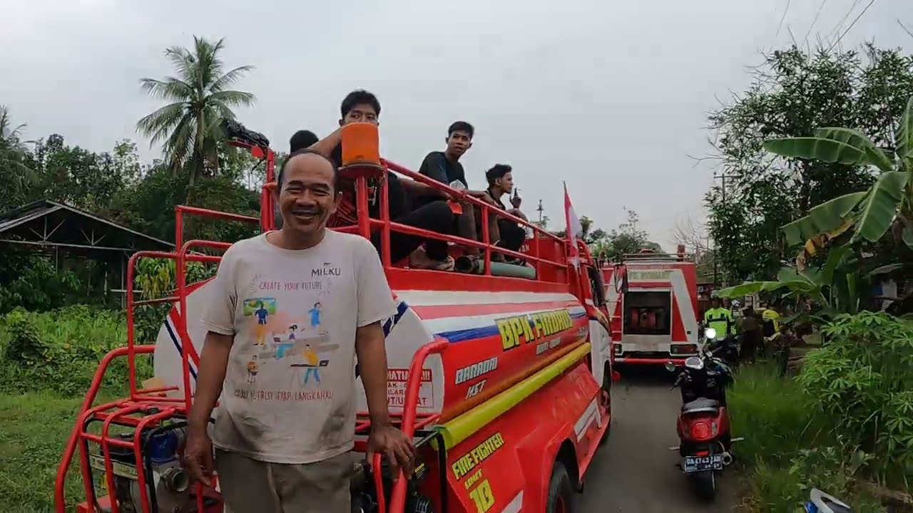 Kebakaran TKM desa Durian Gantang HST