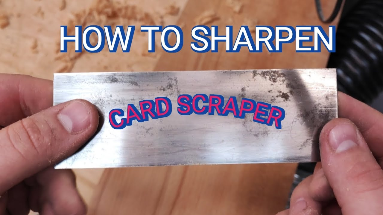 How to save sandpaper and sanding time....quick and easy card scraper sharpening