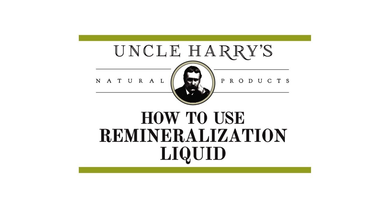 How To Use Uncle Harry's Remineralization Liquid