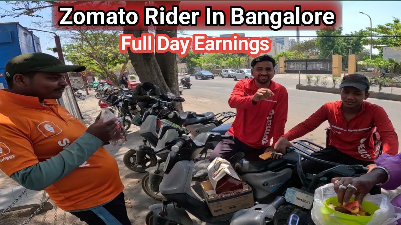 Zomato Rider In Bangalore🤑Full Day Earnings🔥Delivery Boy Job