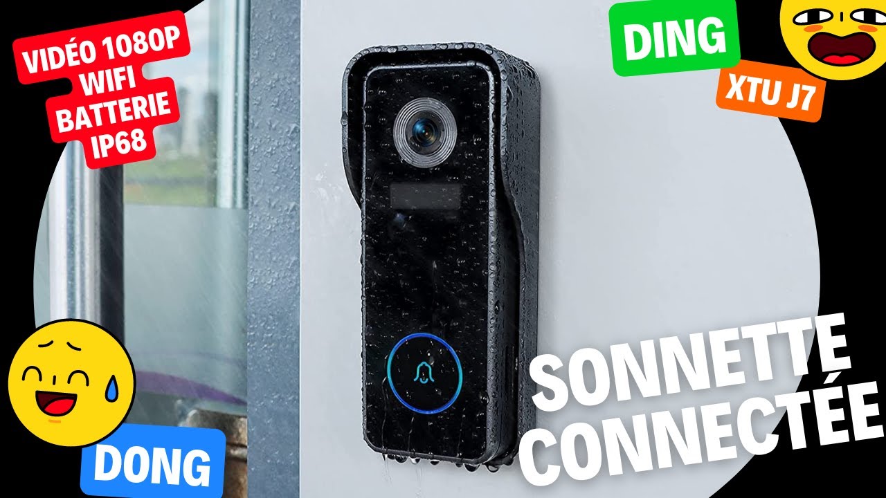 🔔 Déballage et configuration de la sonnette intelligente WiFi sur batterie XTU J7 1080P !