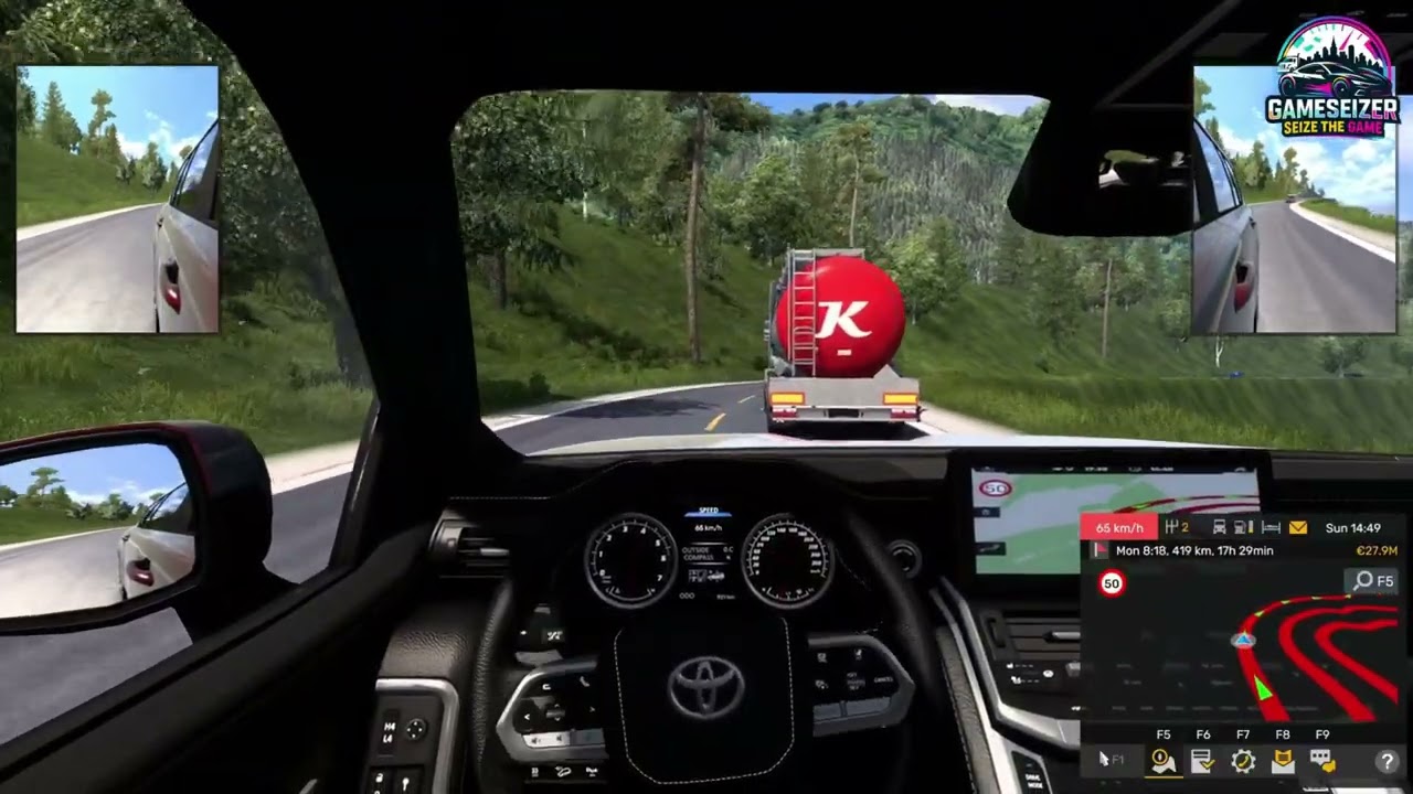 Driving a Land Cruiser on the Deadliest Road in ETS2&hellip; I Almost Crashed 😳
