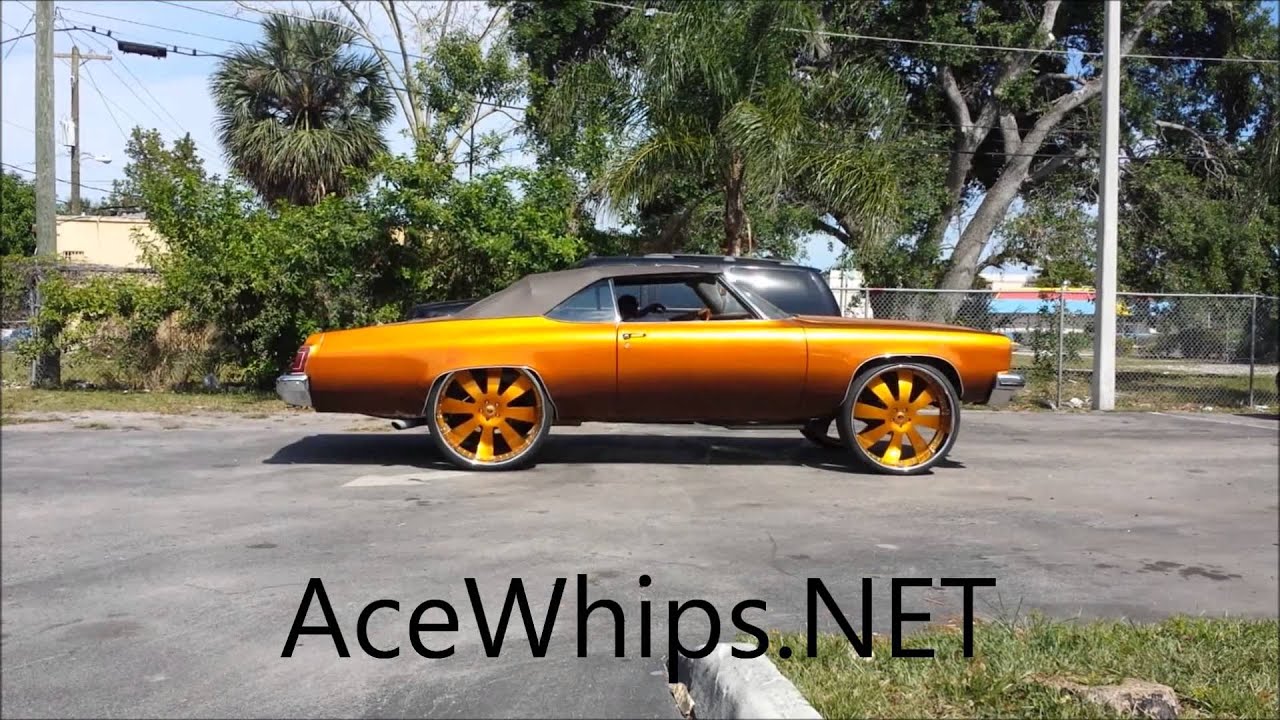 AceWhips.NET- Candy Gold Oldsmobile Delta 88 Vert on 30