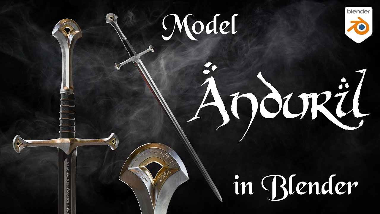 Model Anduril in Blender 4.2