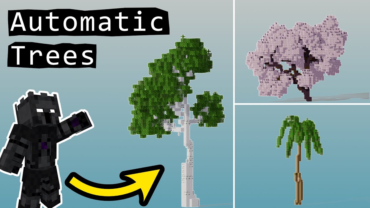 I Made Custom Minecraft Trees EASY