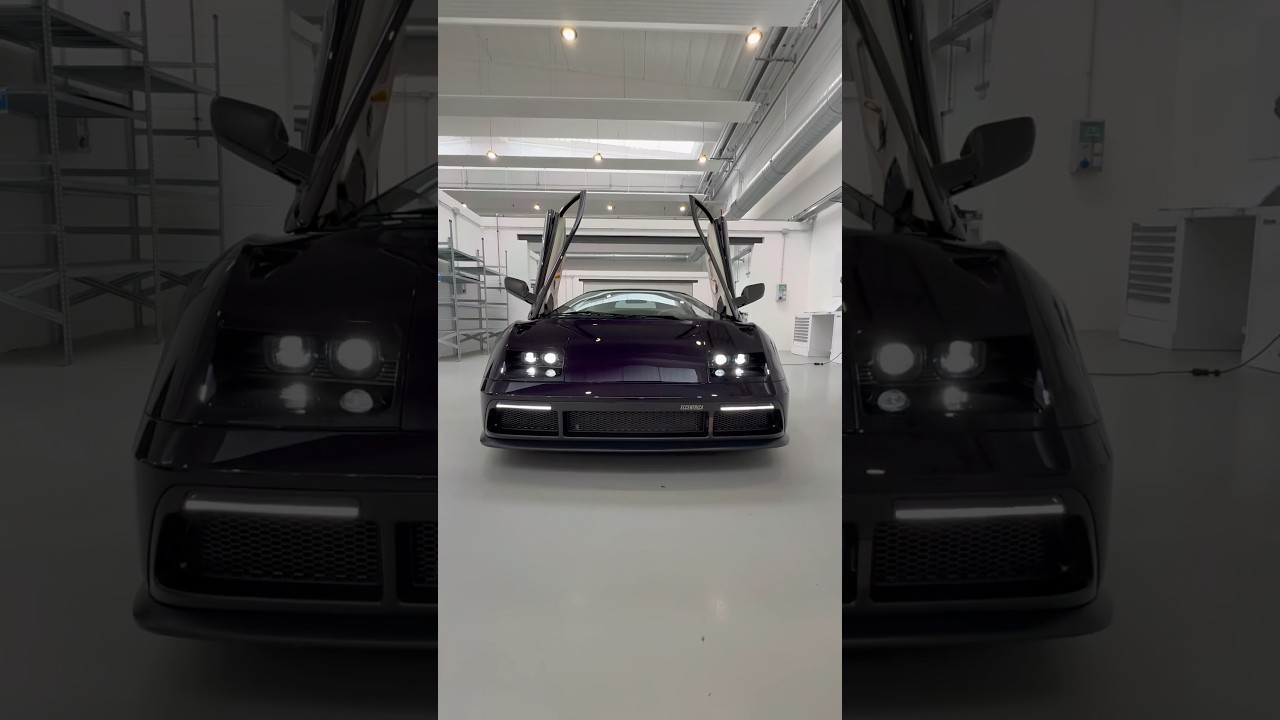 Eccentrica V12 is the new Lamborghini Diablo 😍 #v12 #exhaust #supercar #lamborghini #shorts