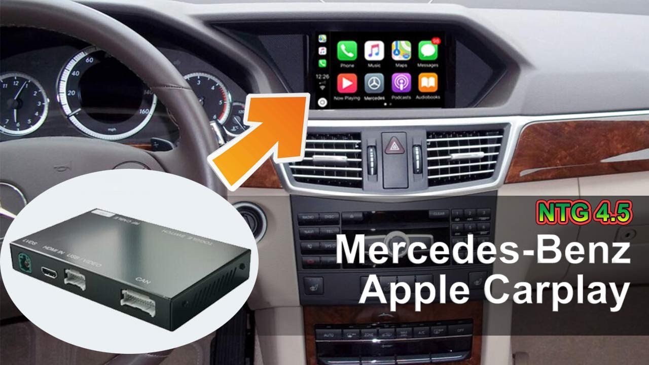 Mercedes Benz NTG 4.5 2021 года выпуска с беспроводной связью Apple CarPlay/Android Auto для Merc...