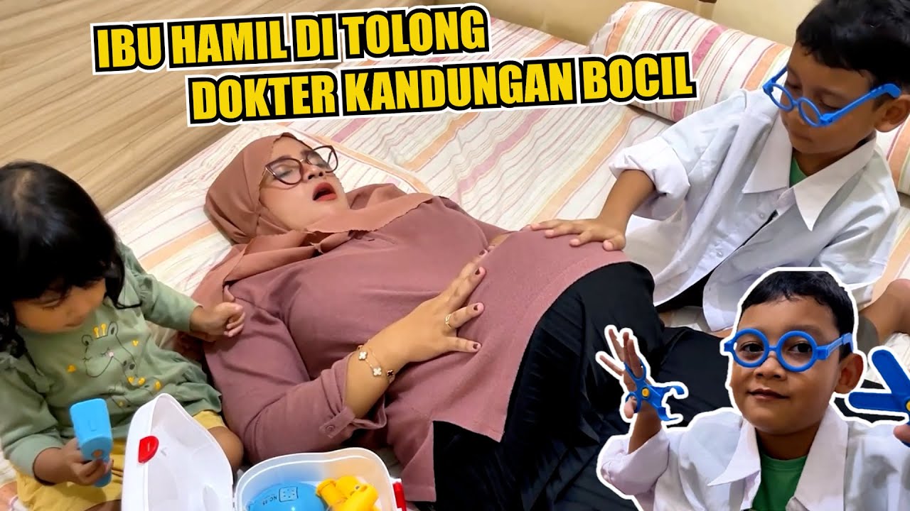 Azufi Jadi Dokter Kandungan Cilik Nolongin Ibu Hamil Melahirkan