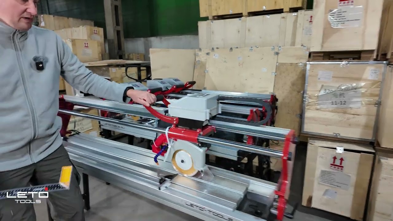 Настройка камнерезного станка LETO TOOLS T9 перед работой