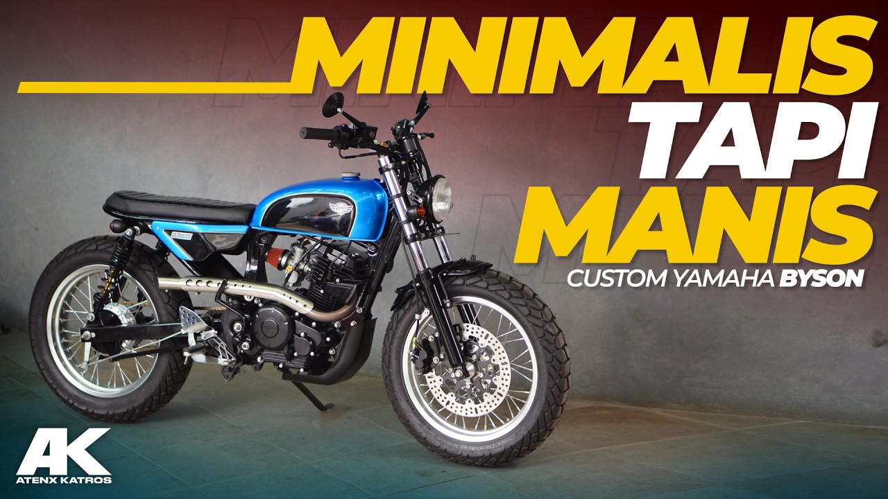 MOTOR CUSTOM SIAP PAKAI !! Custom Scrambler Yamaha Byson #AtenxKatros